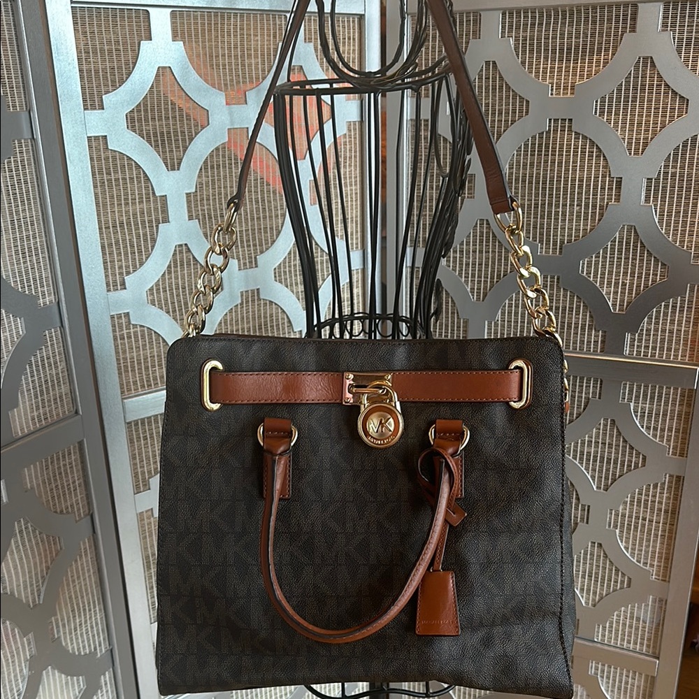 MICHAEL KORS vintage Brown and Black messenger bag